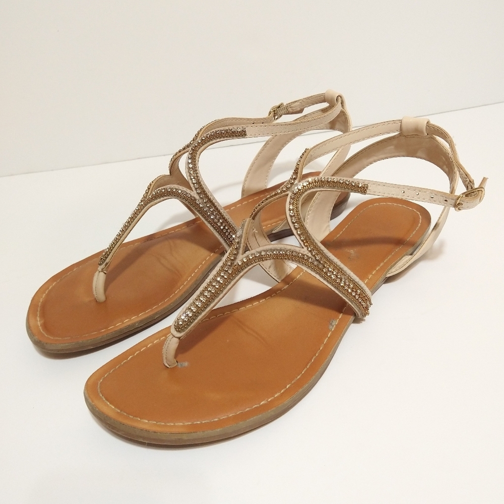 🌹Fergalicious by Fergie Rhinestone Sandals 7.5